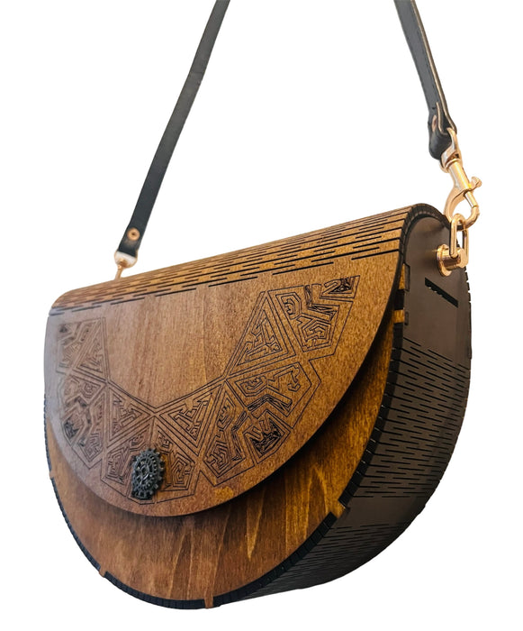 Holzhandtasche Luna